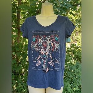 Lovely Fifth Sun elephant tee, S